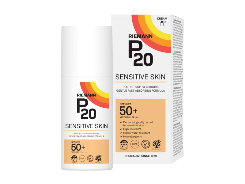 P20 Riemann Sensitive Skin Sunscreen, SPF 50+ PA++++, 100 mL