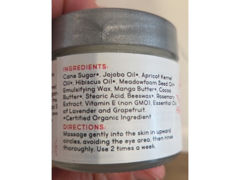 Tilvee Skin Care Facial Scrub, Hibiscus & Apricot, 2 oz/56.78 g