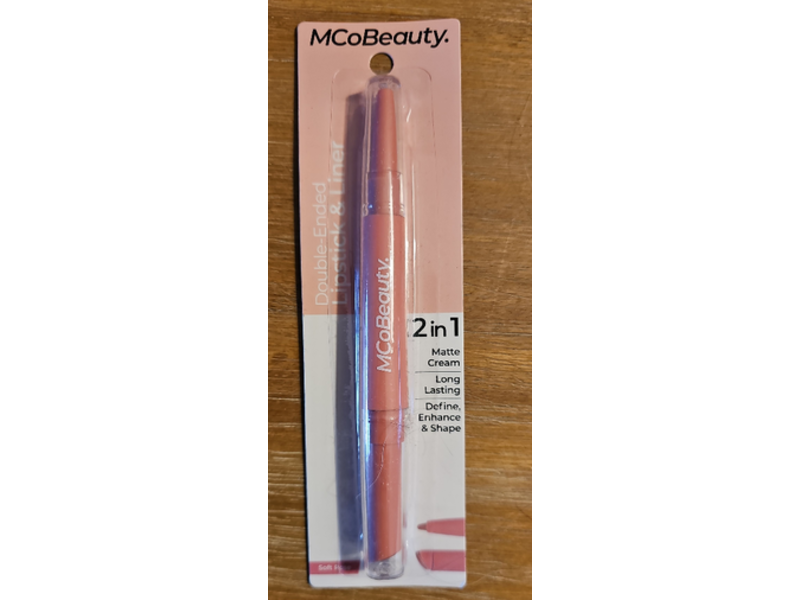 MCoBeauty Double-Ended Lipstick & Liner, Soft Rose Duo
