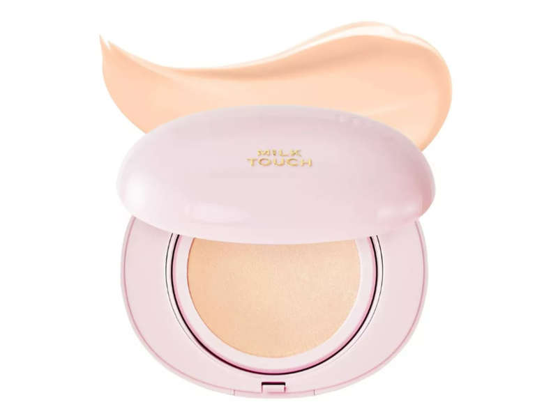 Milk Touch All-Day Skin Fit Milky Glow Cushion, 19N Vanilla Ivory, 0.5 oz