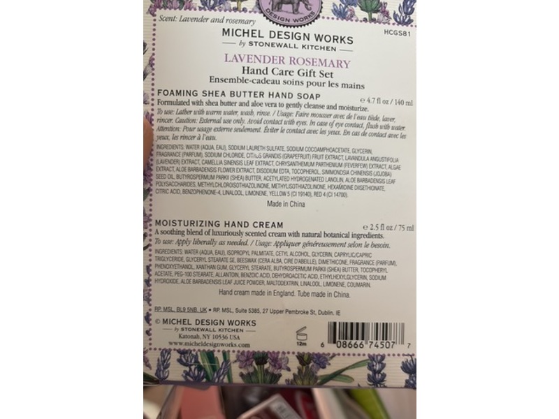 Mardi Gras Spot Michel Design Works Handcare Gift Set, Lavender Rosemary