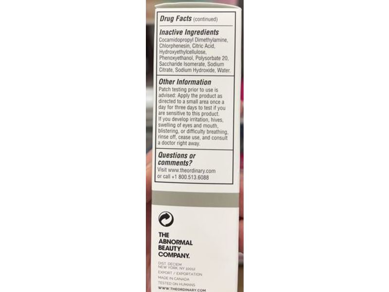 The Ordinary Acne Prone Skin, Salicylic Acid 2%, 1 fl oz/30 mL