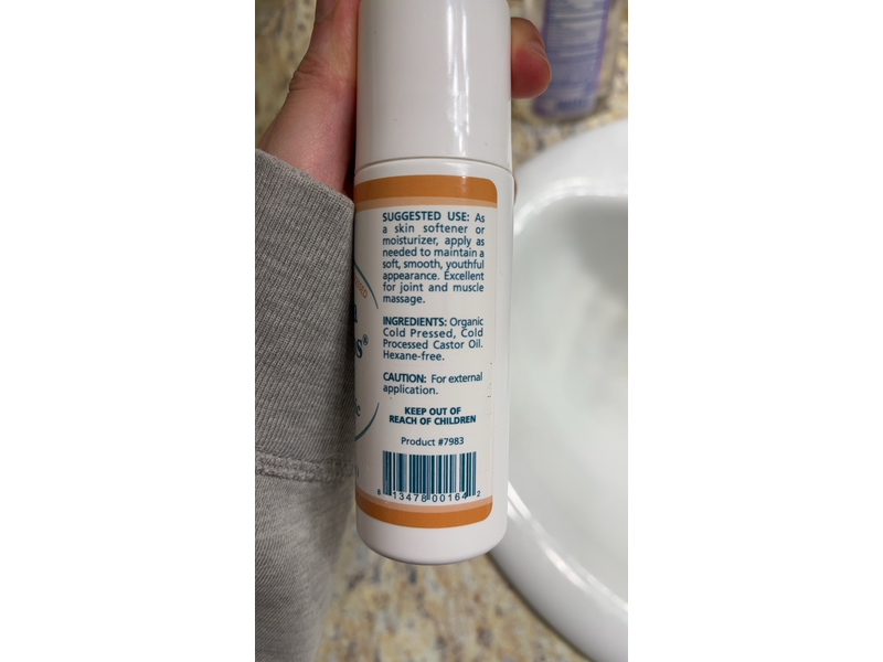 Palma Christos Roll-On, Organic Castor Oil 3 oz