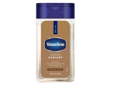 Vaseline Radiant Replenishing Gel Oil, Signature Cocoa, 1.69 fl oz/50 mL