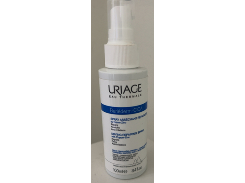 Uriage Bariederm-CICA Drying Repairing Spray, 3.4 fl oz/100 mL