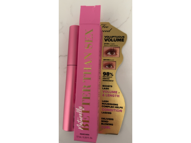 Too Faced Naturally Better Than Sex Mascara, 0.26 fl oz/7.7