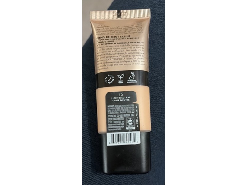 e.l.f Cosmetics Soft Glam Satin Foundation, 25 Light Neutral, 1 fl oz/30 mL