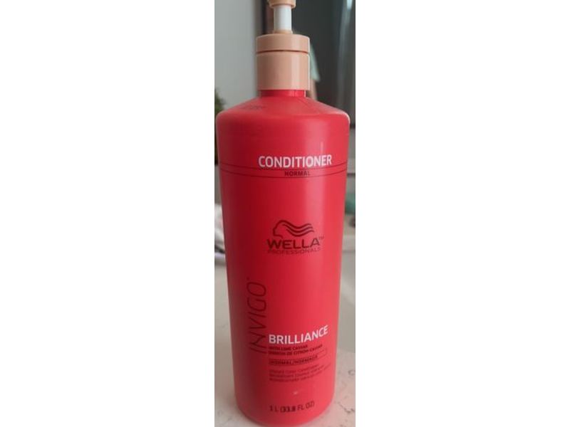 Wella INVIGO Brilliance Conditioner, Lime Caviar, 33.8 fl oz/1 L