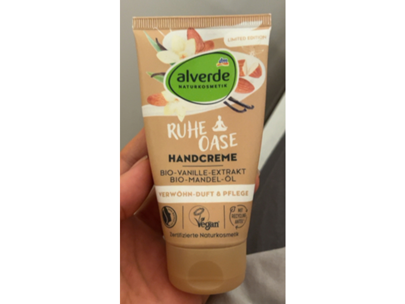 Alverde Hand Cream, Vanilla Extract, 75 mL