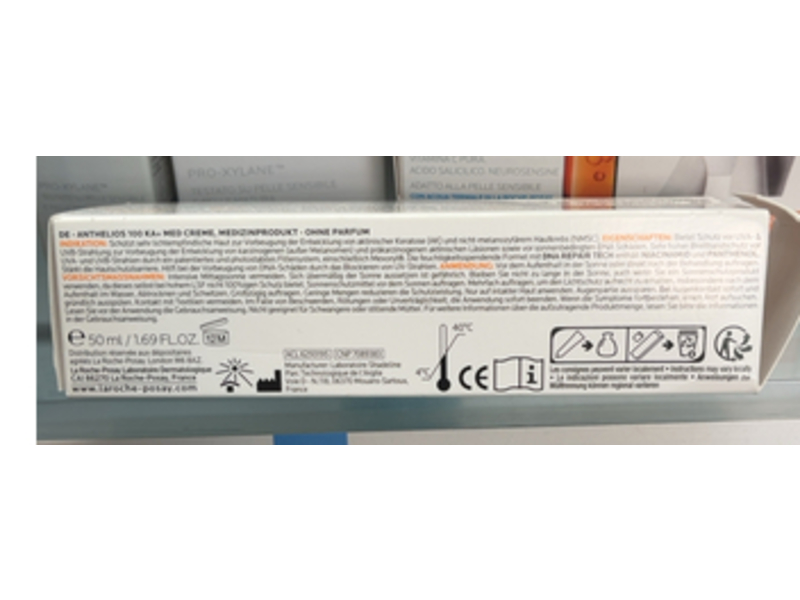 La Roche - Posay Anthelios 100 KA+ Med Cream, Niacinamide + Panthenol, 1.69 fl oz/50 mL