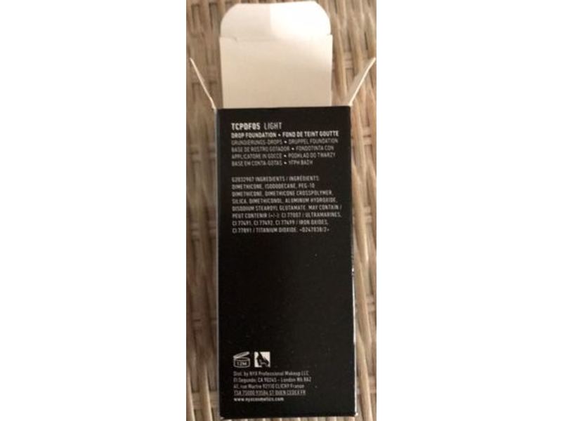 Nyx Professional Makeup Total Control Pro Drop Foundation, Light, 0.43 fl oz