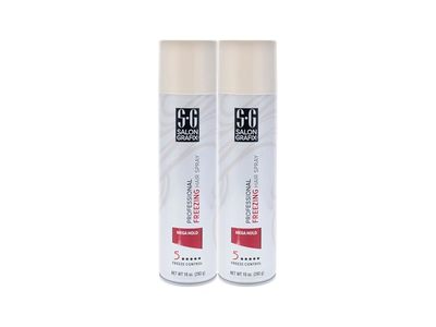 Salon Grafix Professional Freezing Hair Spray, 10 oz/283 g, Pack Of 2