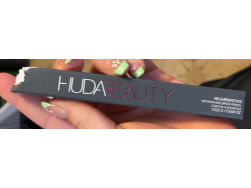 Huda Beauty Bombbrows Microshade Brow Pencil, Medium Brown 5, 0.0008 oz/0.023 g