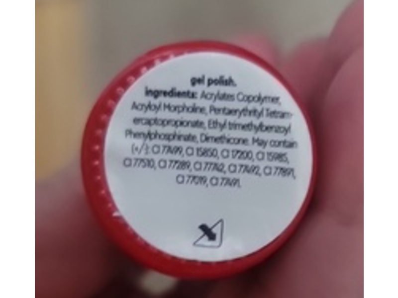 Le Mini Macaron Gel Nail Polish, Cherry Red, 0.29 fl oz/8.5 mL