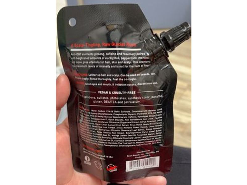 Beast Tingle Shampoo, Peppermint & Eucalyptus, 3 fl oz/90 mL