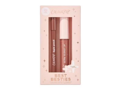 ColourPop Ultra Lip Gloss + Lippie Pencil Kit, Best Besties, 0.11 oz/3.15 g