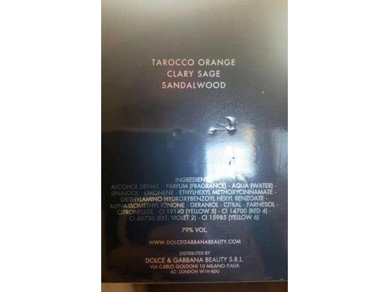 Dolce & Gabbana Eau De Parfum, The One, 3.3 fl oz/100 mL