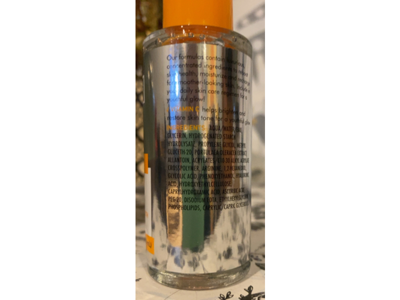 Global Beauty Care Anti-Aging Skin Repair Facial Serum, Vitamin C, 1.7 oz/50 mL