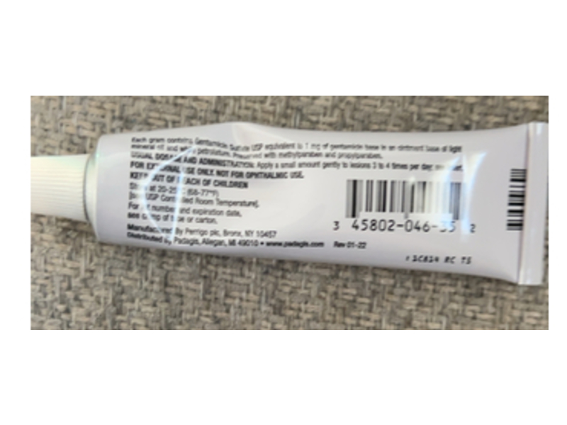 Gentamicin Sulfate Ointment 0.1%, 15 g, Padagis (Rx)