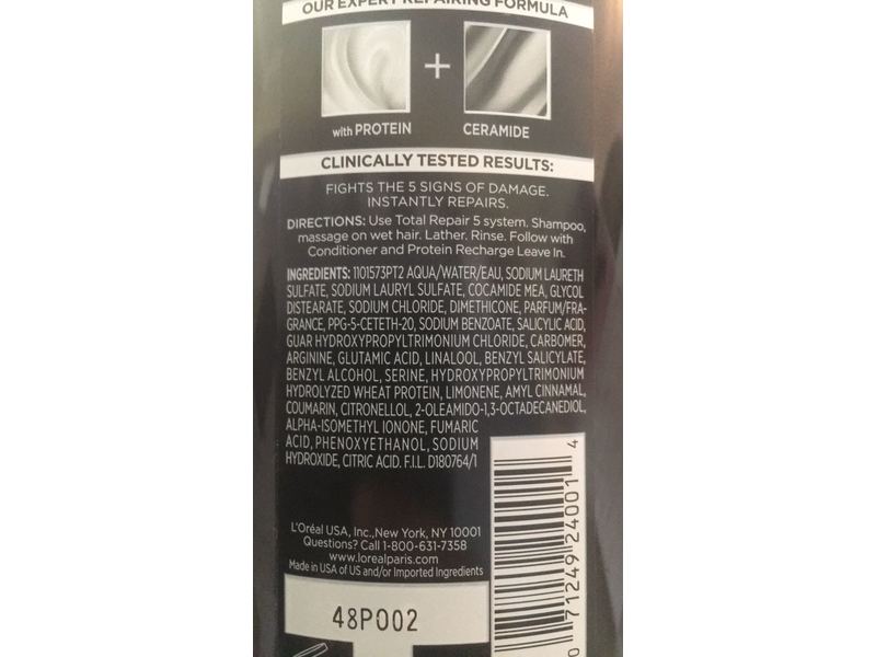 L'Oreal Paris Advanced Haircare Total Repair 5 Restoring Shampoo, 25.4 Fl Oz