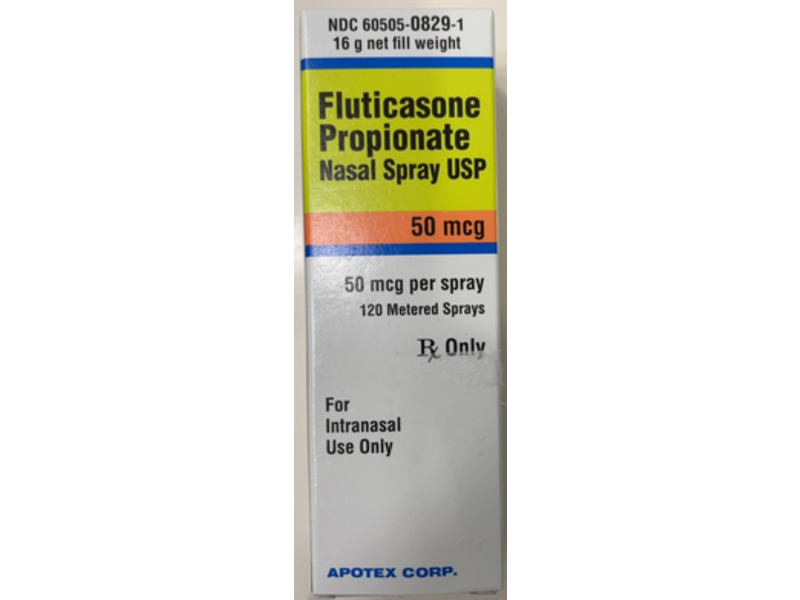 Fluticasone Propionate Nasal Spray USP 50 mcg per Spray, 16 g Apotex (RX)