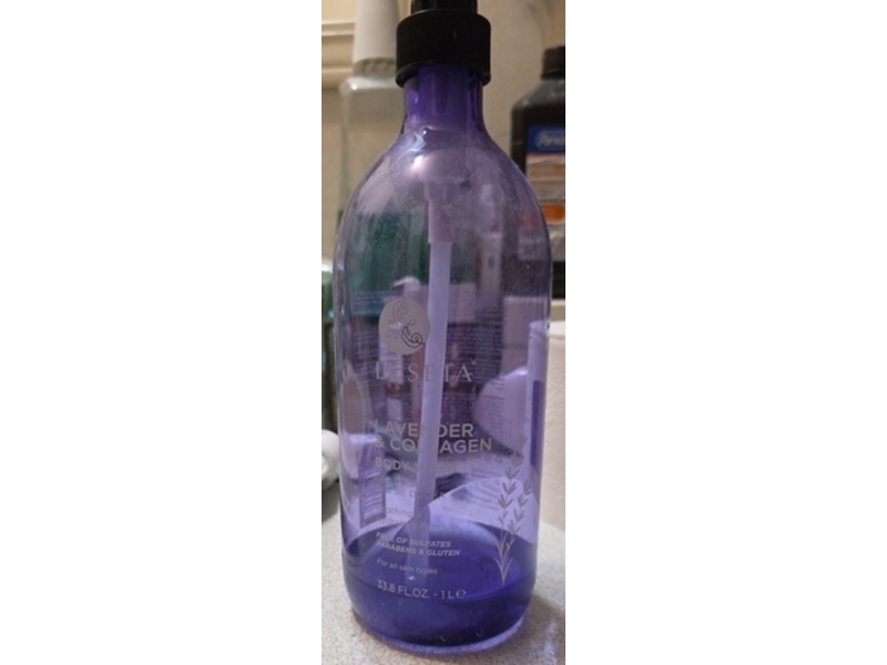 Luseta Body Wash, Lavender and Collagen, 33.8oz/1 L