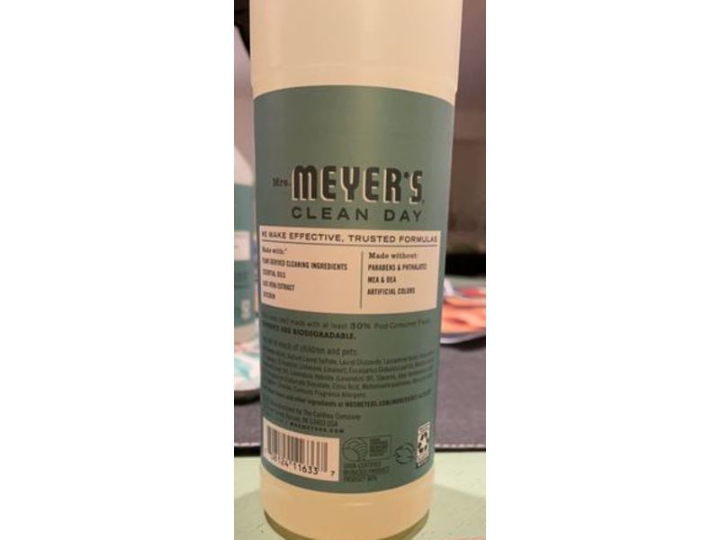 Mrs. Meyer's Clean Day Dish Soap, Eucalyptus Scent, 16 fl oz/473 mL