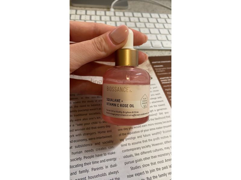 Biossance Squalane + Vitamin C Rose Oil, 1 oz/30 mL