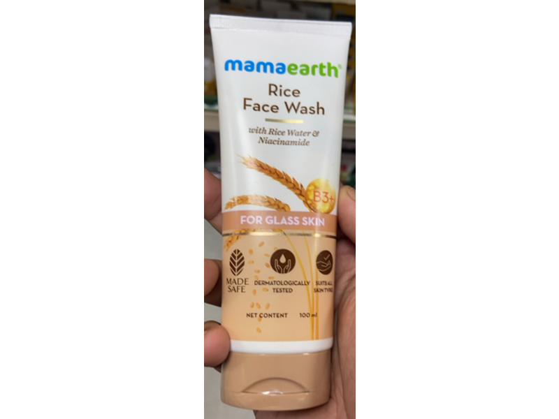 Mamaearth Rice Face Wash, 100 mL