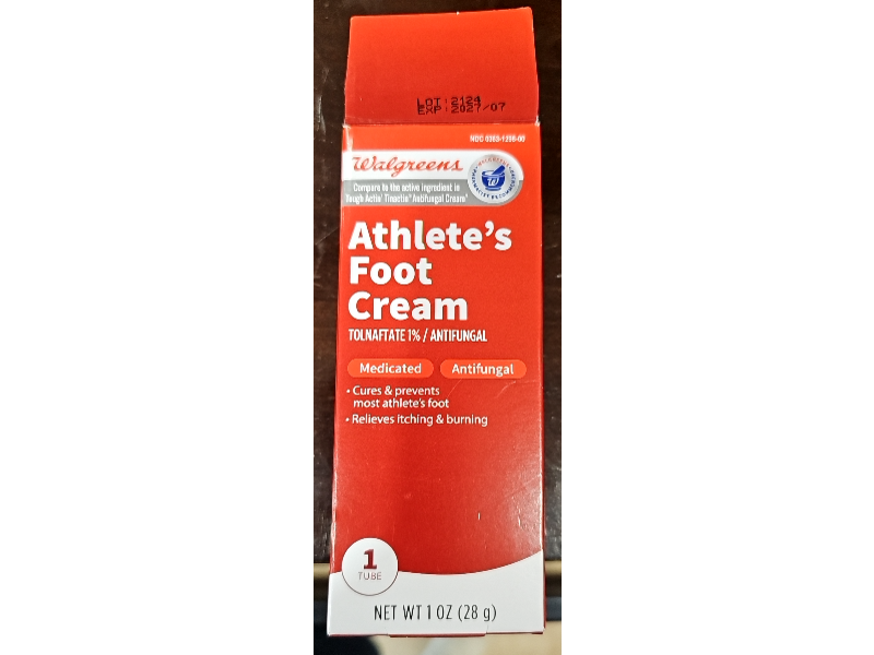 Walgreens Tolnaftate 1% Athlete's Foot Cream, 1 oz/28 g