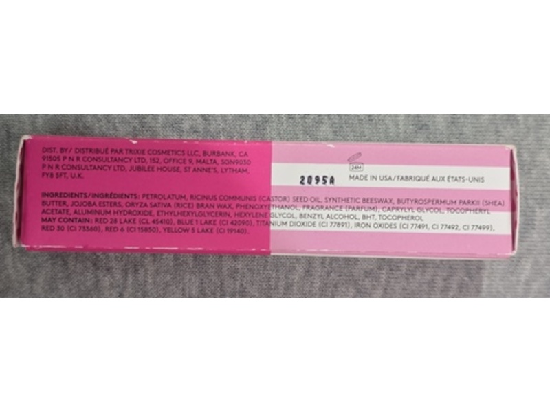 Trixie Cosmetics Pink Forsting Lip Balm, Judy, 0.45 fl oz/13.35 mL