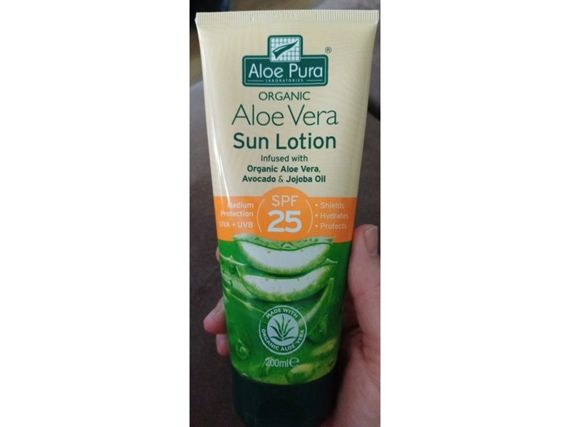 Aloe Pura Sun Lotion, Aloe Vera SPF 25, 200 mL