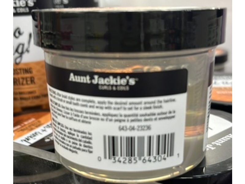 Aunt Jackie's Curls & Coils Smooth + Swirl Edge Gel, Biotin + Honey, 4 oz/114 g