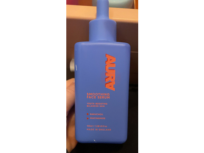 Aura Smoothing Face Serum, Bakuchoil + Niacinamide, 3.38 fl oz/100