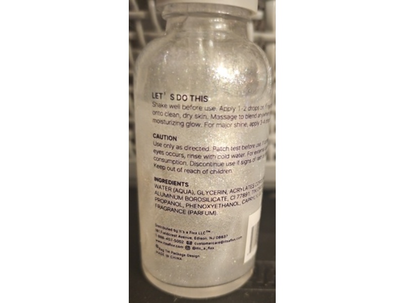 Spa Scentials Shimmer Multi-Purpose Dry Oil, Silver Lining, 1 fl oz/30 mL