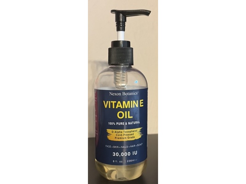 Nexon Botanics 100% Pure & Natural Vitamin E Oil, 8 fl oz/236 mL