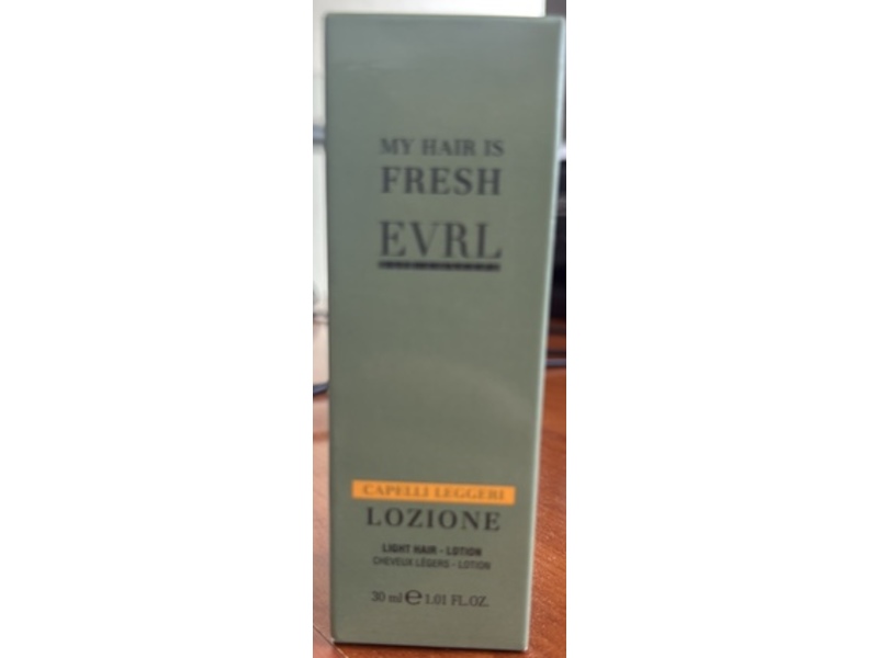 EVRL My Hair Is Fresh Light Hair Lotion, Capelli Leggeri, 1.01 fl oz/30 mL