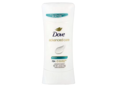 Dove Advanced Care 48h Antiperspirant Deodorant, Sensitive, 2.5 oz/74 g