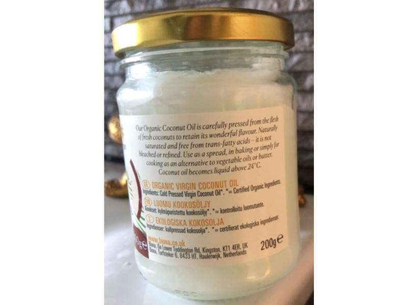 Biona Organic Raw Virgin Coconut Oil, 200 g