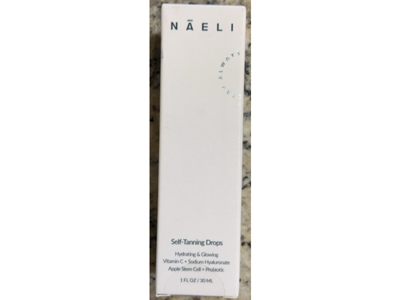 Naeli Hydrating & Glowing Self Tanning Drops, Vitamin C, 1 fl oz/30 mL