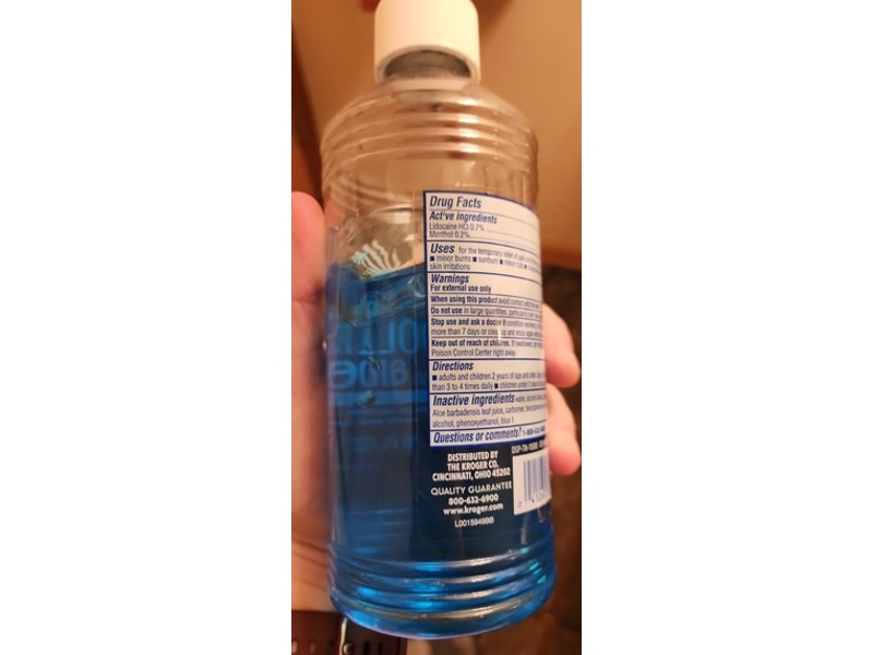 Kroger Cooling Gel, Lidocaine & Menthol, 16 fl oz/473 mL