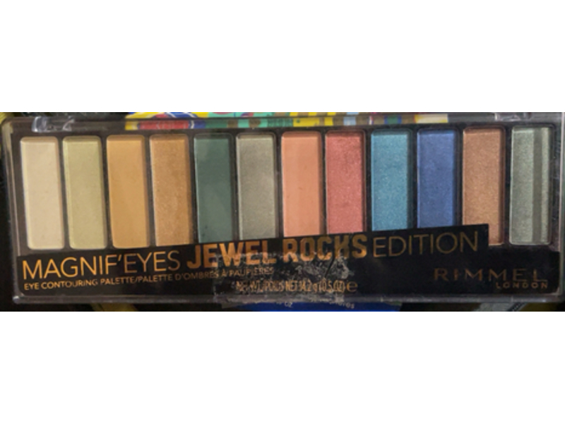 Rimmel London Magnif'Eyes Eyeshadow Palette, 009 Jewel Rocks, 0.5 oz/14.2 g