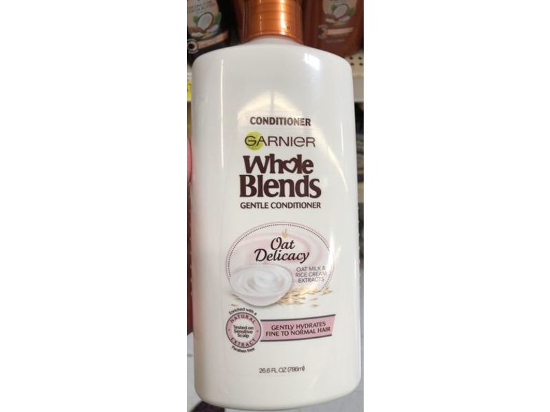 Garnier Whole Blends Gentle Conditioner, Oat Delicacy, 26.6 fl oz/786 mL