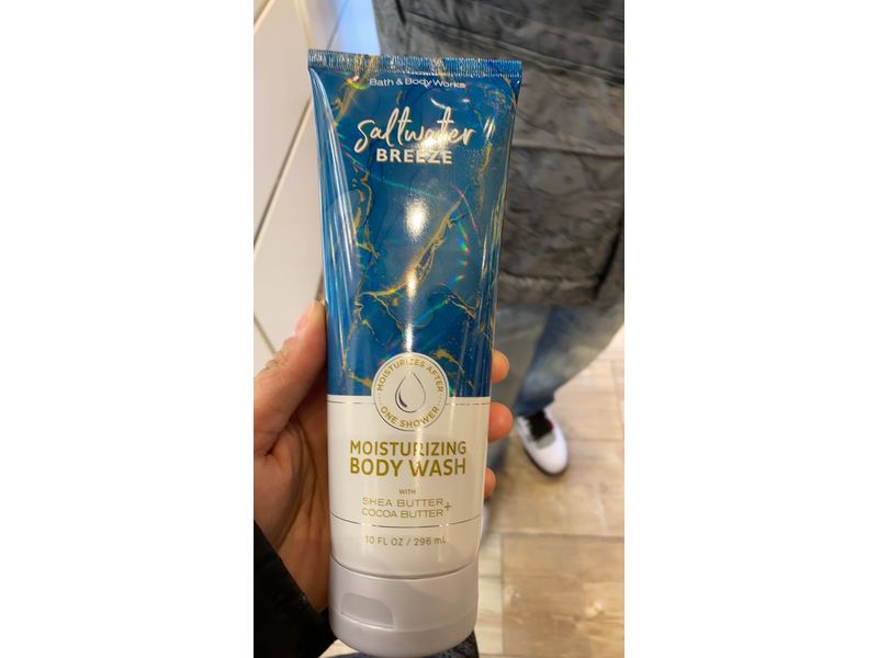 Bath & Body Works Saltwater Breeze Moisturizing Body Wash, Shea Butter + Cocoa Butter, 10 fl oz/296 mL