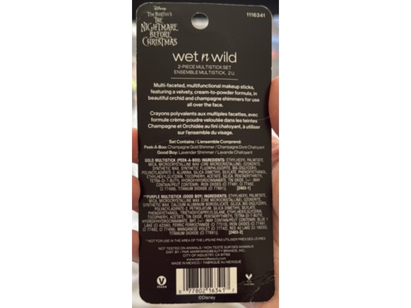 Wet n Wild 2-Piece Multi Stick Eyeshadow Set, Nightmare, 0.07 fl oz/2 g