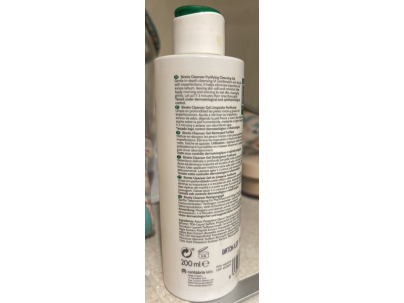 Cantabria Labs Biretix Cleanser Purifying Gel, 200 mL