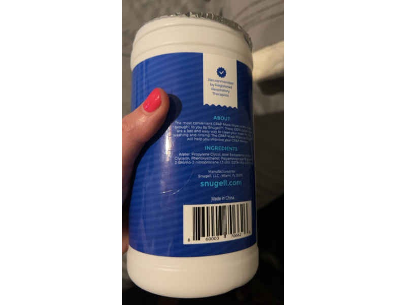 Snugell CPAP Mask Wipes, 110 Count