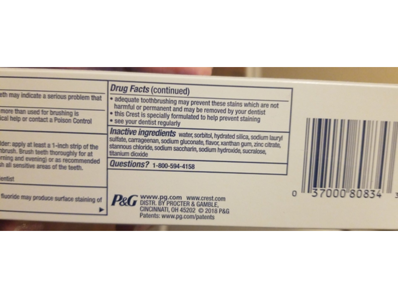 Crest Pro-Health Advanced Fluoride Toothpaste, Whitening, 6 oz/170 g, Pack Of 5