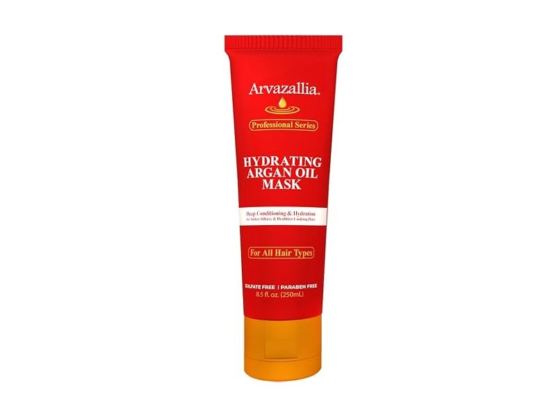 Arvazallia Professional Series Hydrating Argan Oil Hair Mask, 8.5 fl oz/250 mL