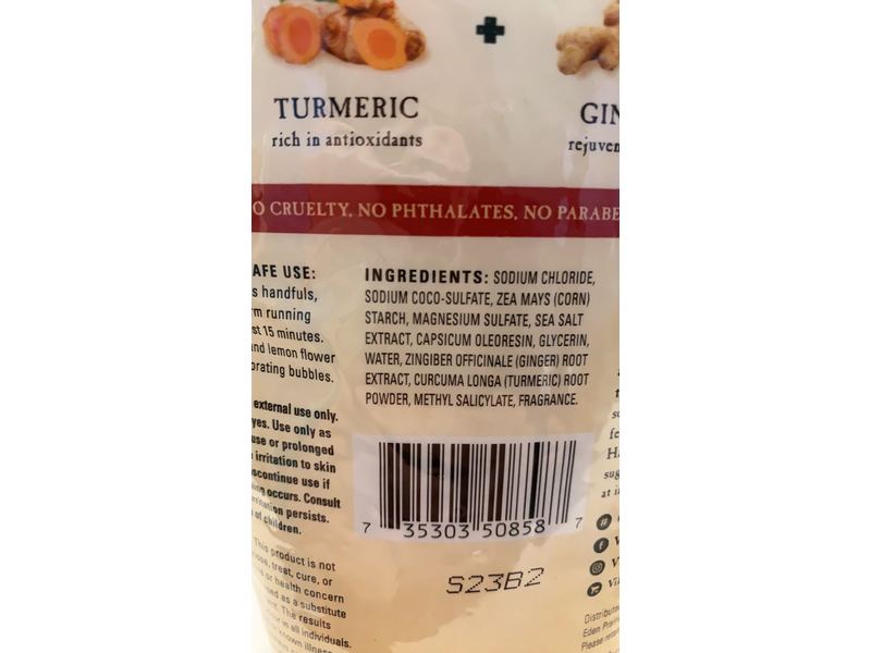 Village Naturals Therapy Joint Health Foaming Bath Soak, 36 oz, Pack of 2